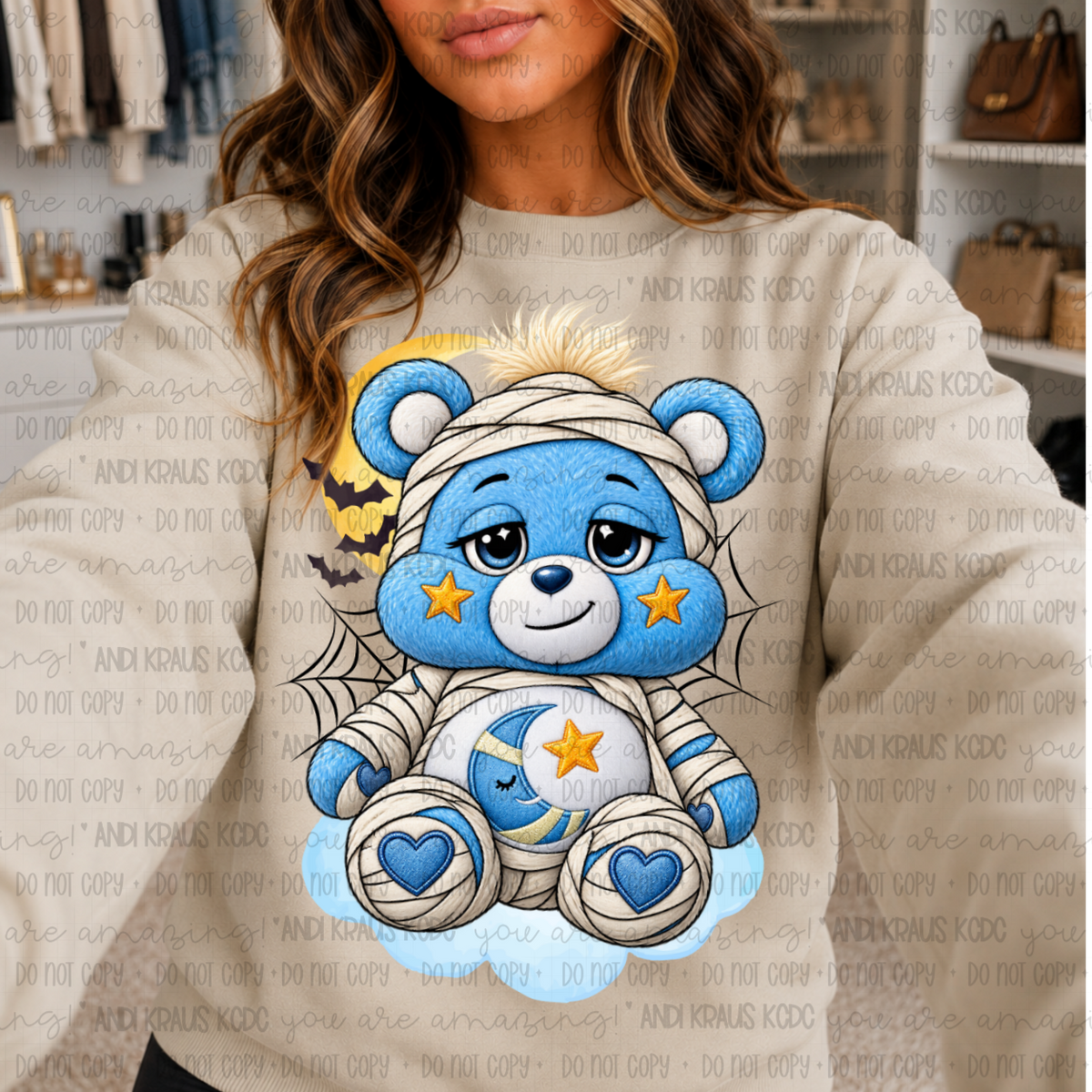 Mummy Bear DTF Print