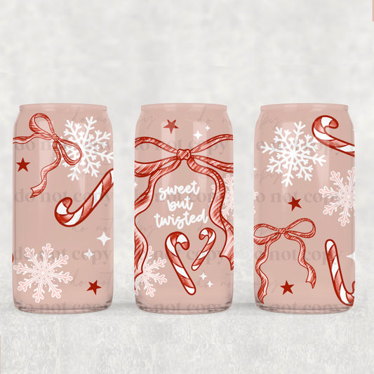 Sweet But Twisted 16 oz Glass Wraps