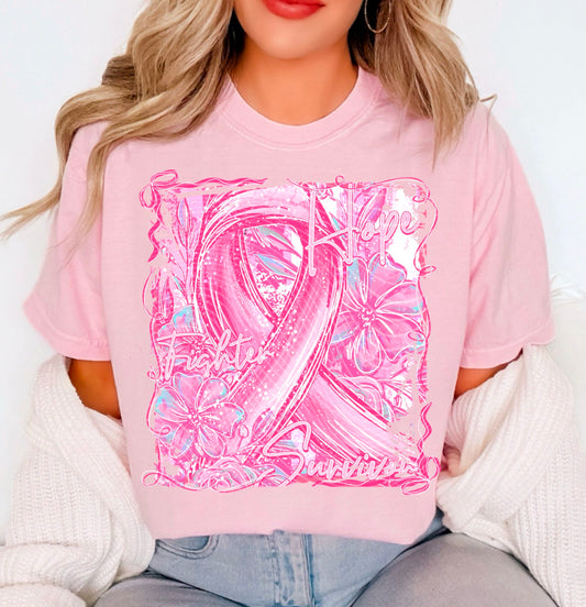 Breast Cancer Fighter Survivor Hope DTF Prints