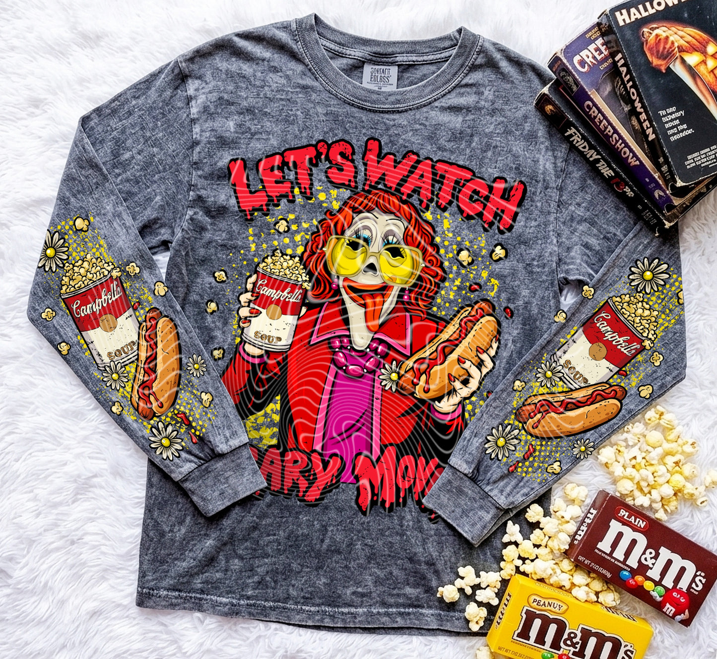 Let’s Watch Scary Movies DTF Print