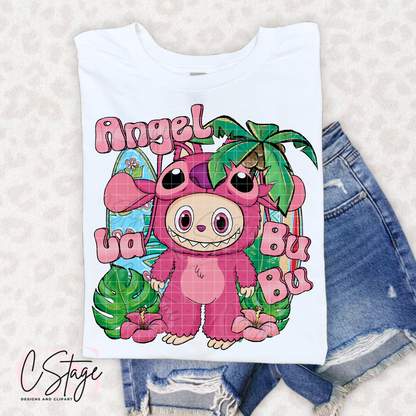Angel Labubu DTF Prints