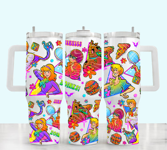 Scooby Triangles 40 oz Tumbler Prints