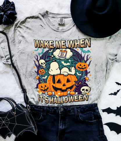 Wake Me When It’s Halloween DTF Print