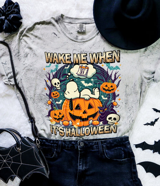 Wake Me When It’s Halloween DTF Print