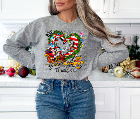 The Heart Of Christmas Is Magical DTF Print