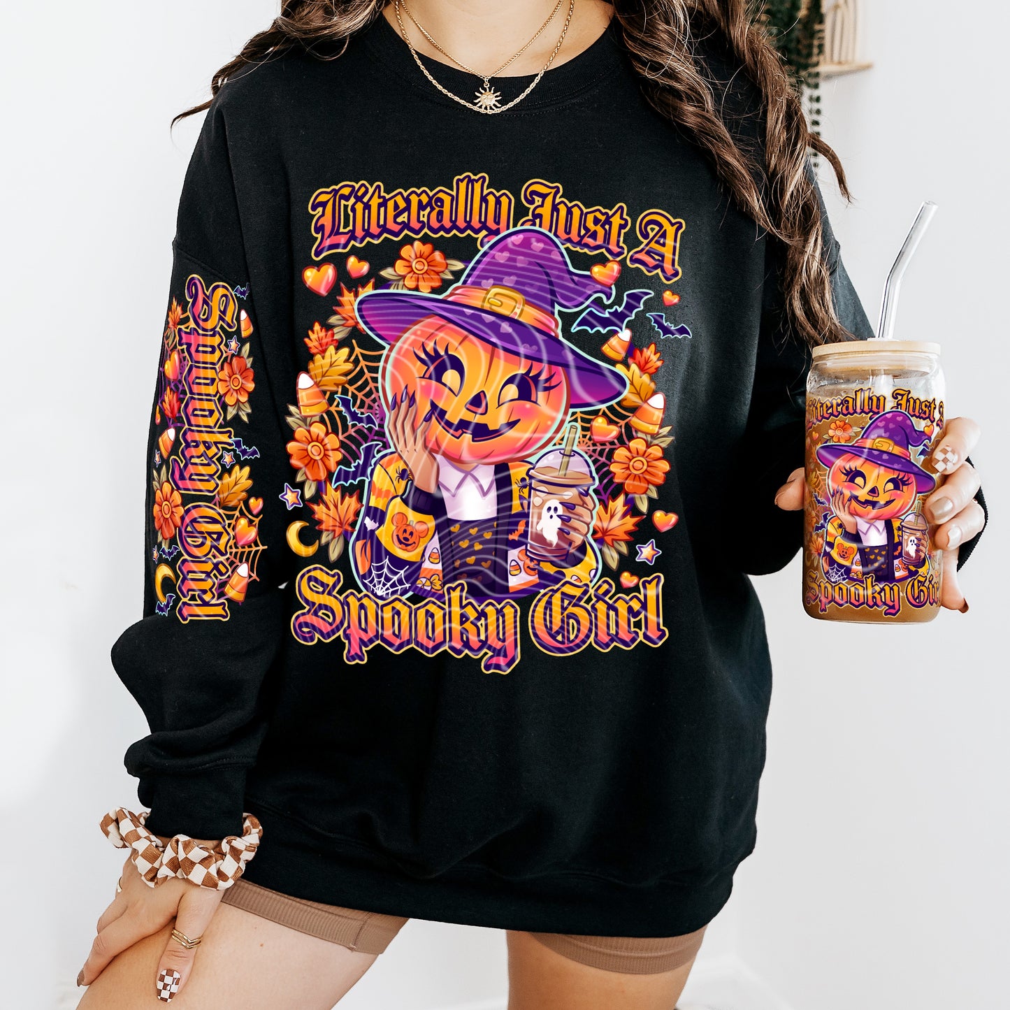 Literally Just A Spooky Girl DTF Print