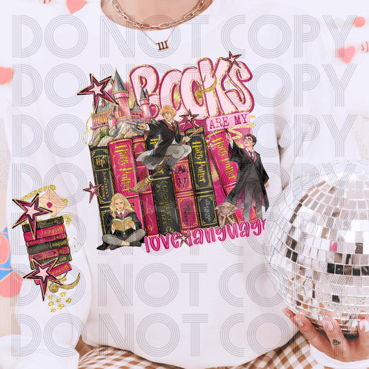Books Are My Love Language DTF Prints