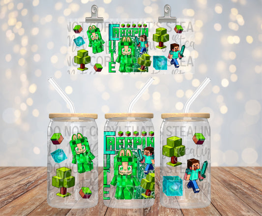 Creepin Cute 16 oz Glass Wraps