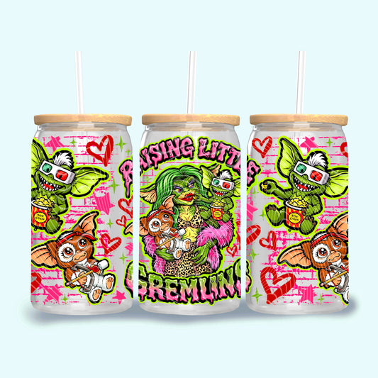 Raising Little Gremlins 16 oz Glass Wrap