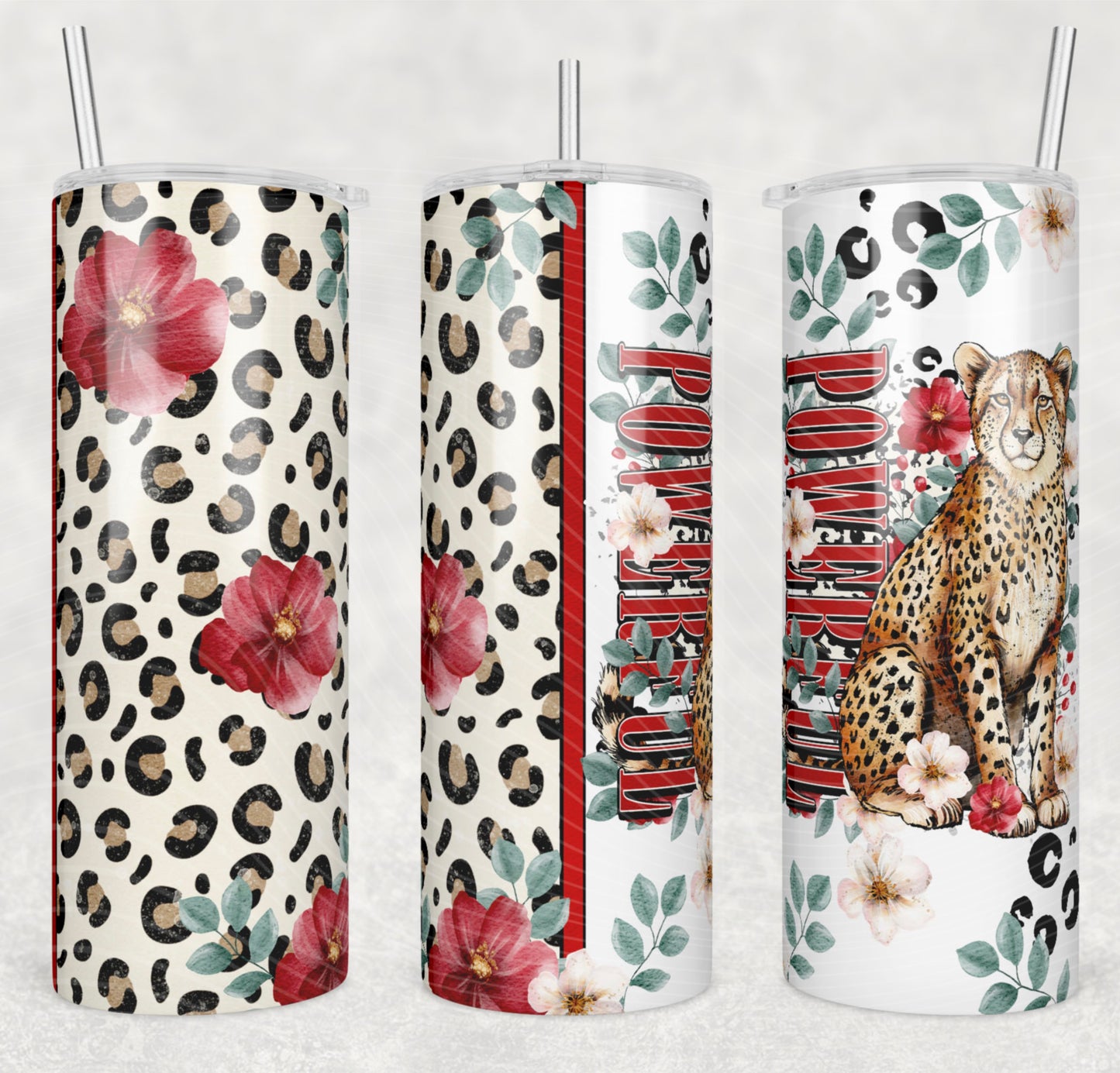 Powerful Cheetah Tumbler Wrap