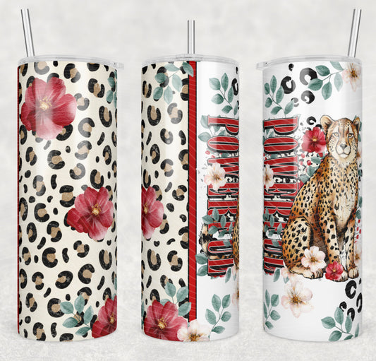 Powerful Cheetah Tumbler Wrap