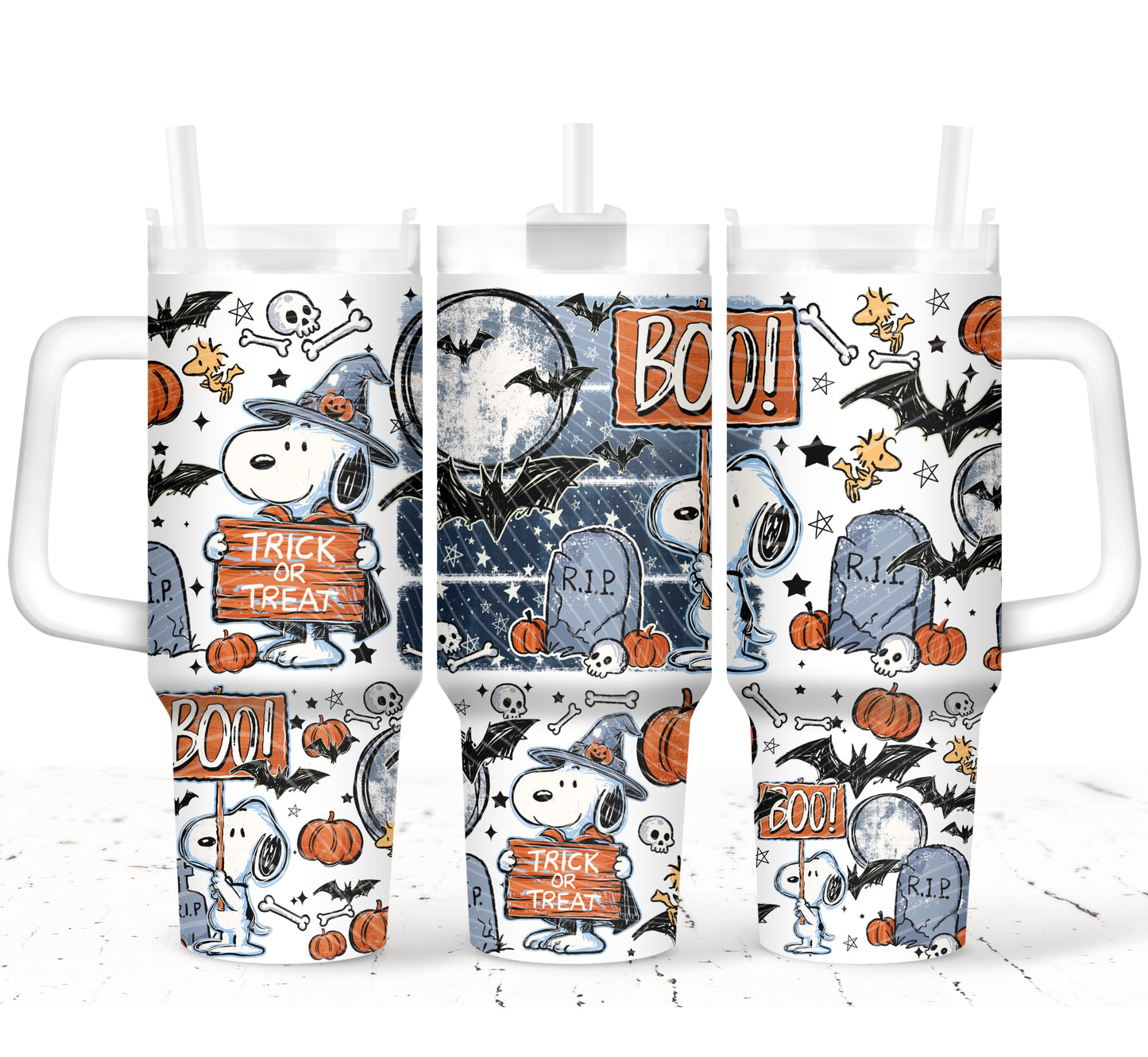 Halloween Peanuts 40 oz Tumbler Prints