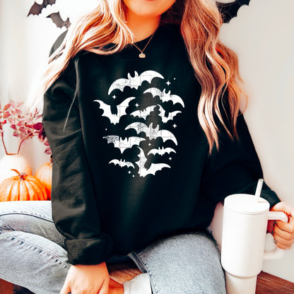 Flying Spooky Bats (Single Color) DTF Prints