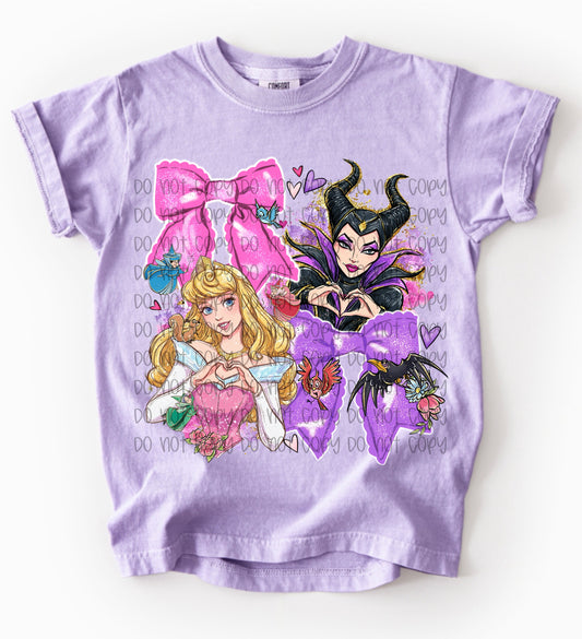 Princess A Polaroid Hearts DTF Prints