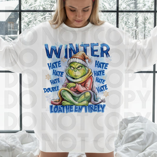 Winter Loathe Entirely DTF Print