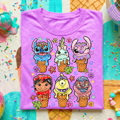 Stitch Ice Cream DTF Print