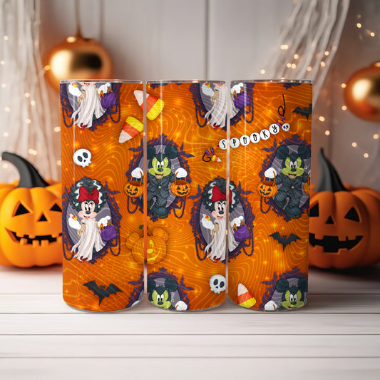 Frankenstein Mouse Couple Tumbler Wrap