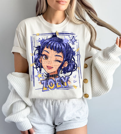 Huntrix Zoey DTF Print