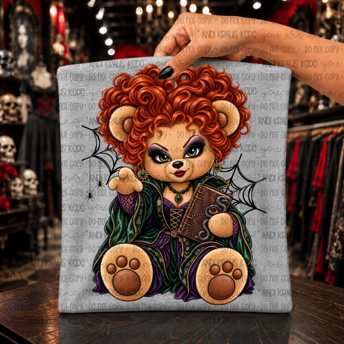 Hocus Winnie Bear DTF Print
