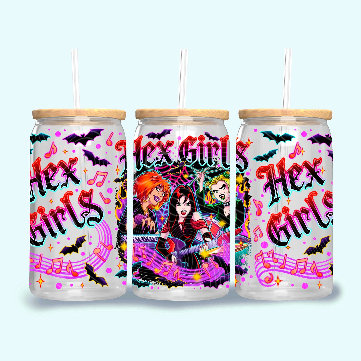 Hex Girls 16 oz Glass Wrap