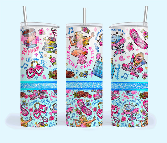 Sabrina C. Collage Tumbler Wrap