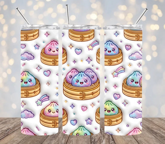 Cute Pastel Dumplings Tumbler Wrap