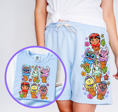 Stitch Ice Cream DTF Print