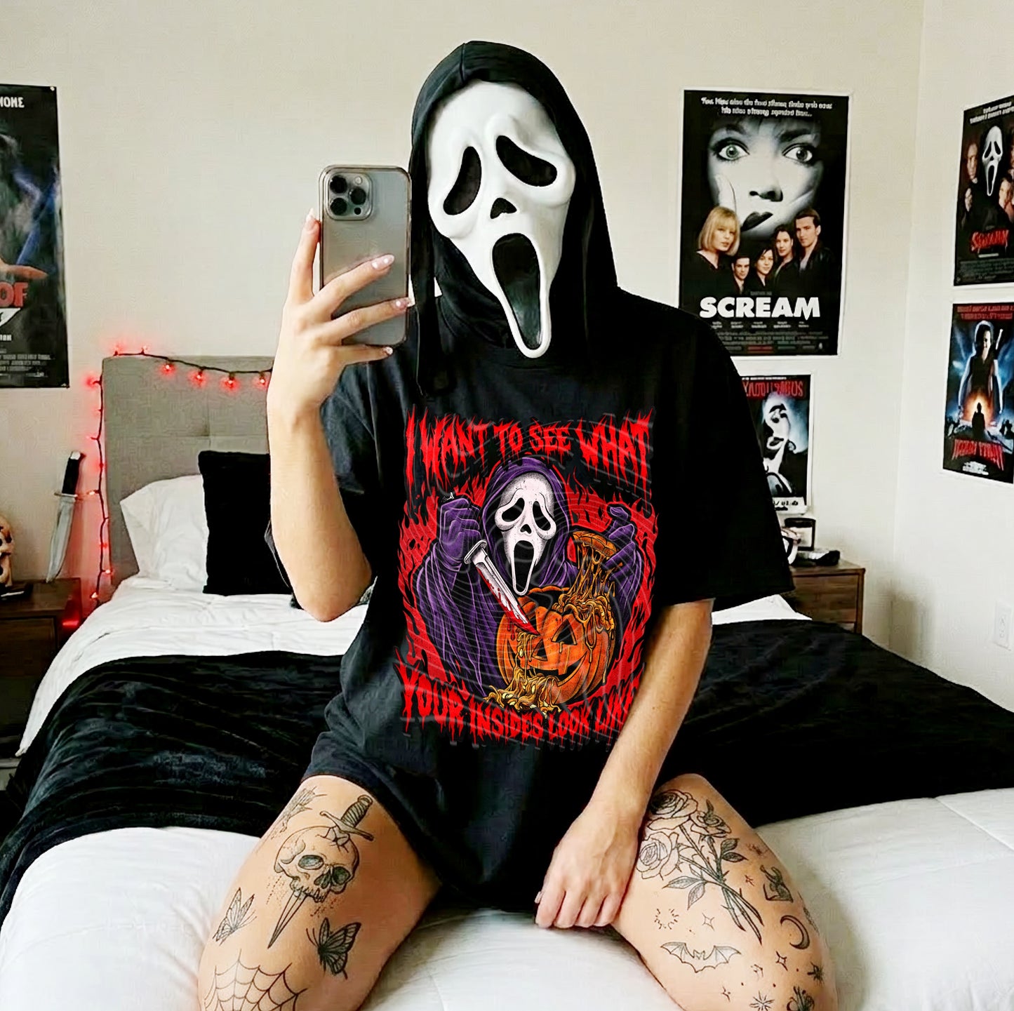 GhostFace I Want To See The Insides DTF Print