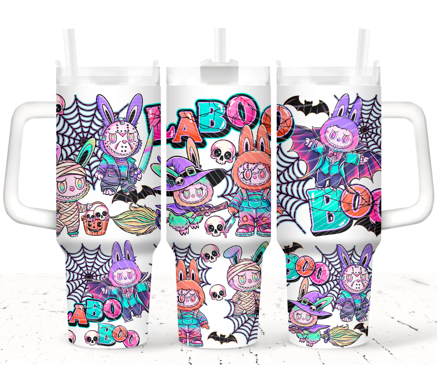 Halloween LaBoo Boo 40 oz Tumbler Prints