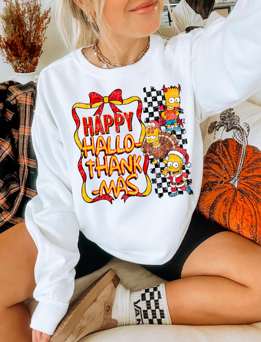 Happy Hallo-Thank-Mas Bart DTF Prints