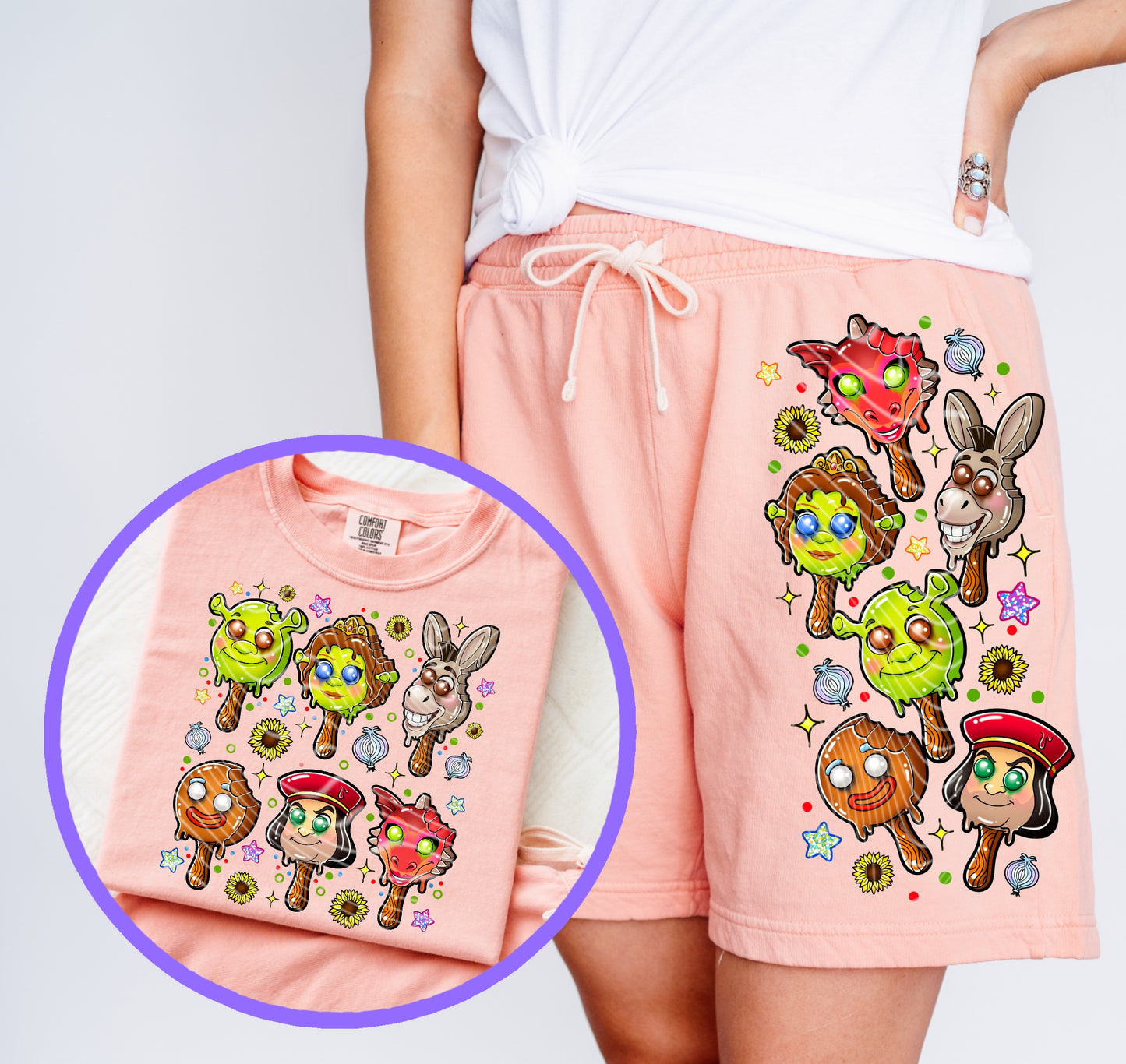 Shrek Ice Cream DTF Print