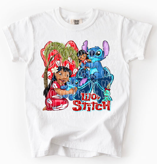 Lilo Stitch Coquette DTF Prints