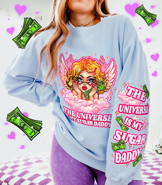 The Universe Is My Sugar Daddy (Light Skin Tone) DTF Prints