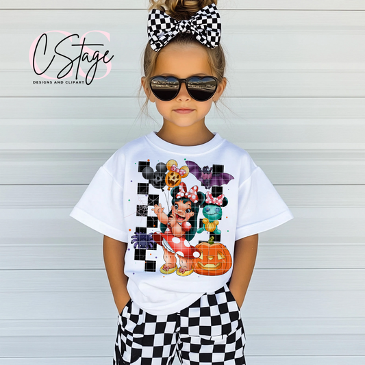 Halloween Lilo Mouse DTF Prints