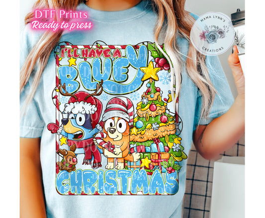 I'll Have A Blue Christmas DTF Print