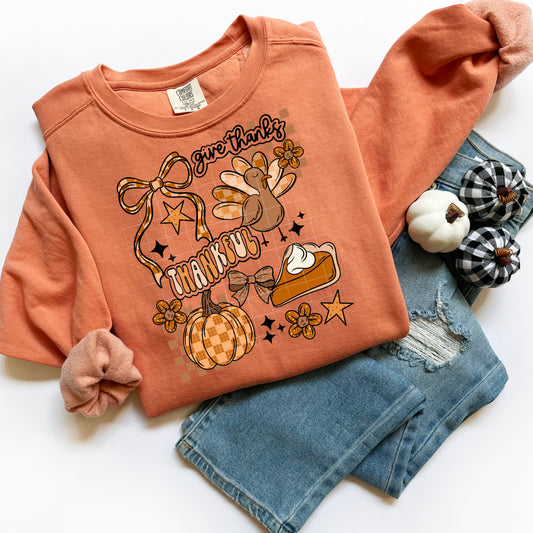 Give Thanks Thankful DTF Prints