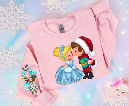 Mistletoe Princess Couples DTF Print
