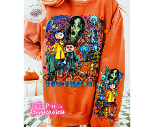 Halloween Coraline DTF Print