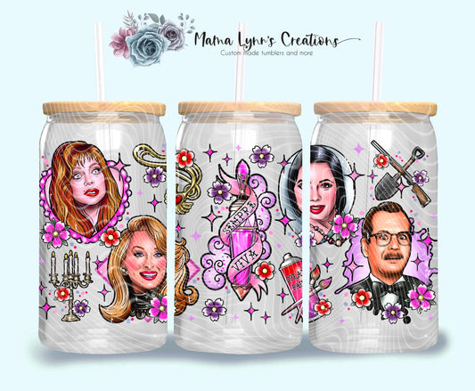 Death Becomes Her 16 oz Glass Can Wrap