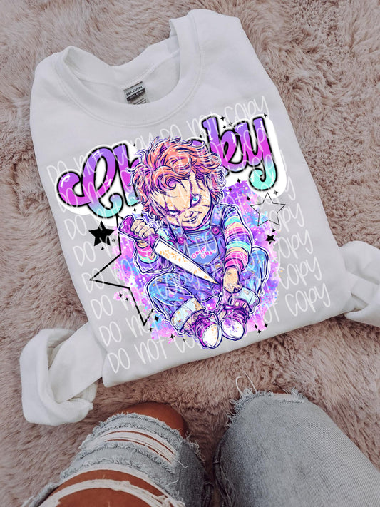 Pastel Horror Chucky DTF Prints