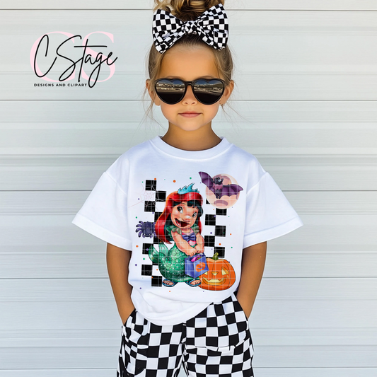 LILO Mermaid Halloween DTF Prints