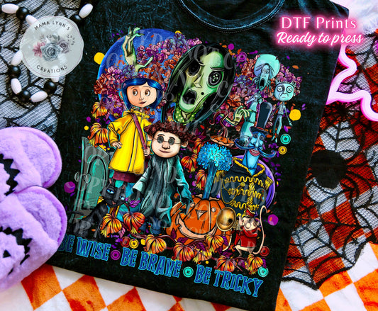 Halloween Coraline DTF Print