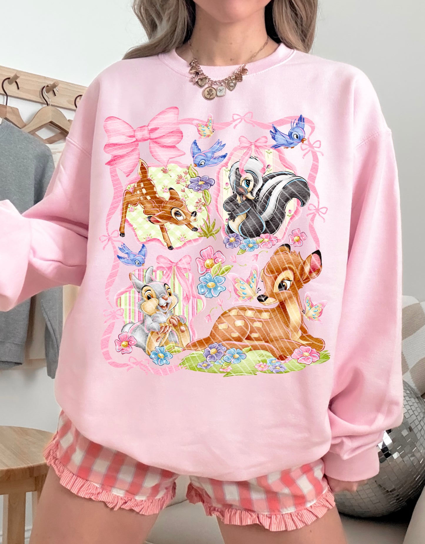 Springtime Bambi Collage Style DTF Prints