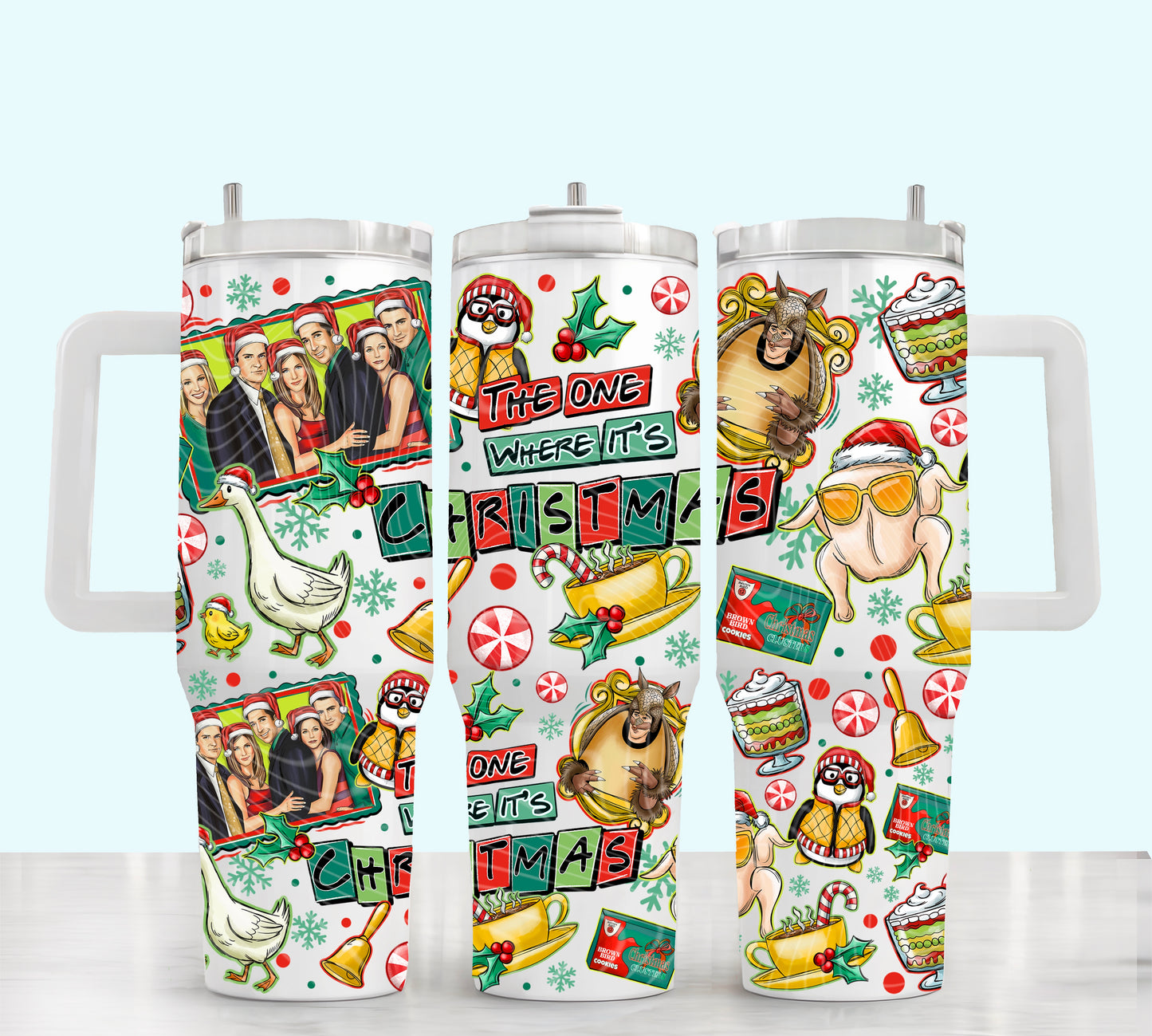 The One Where It’s Christmas 40 oz Tumbler Print