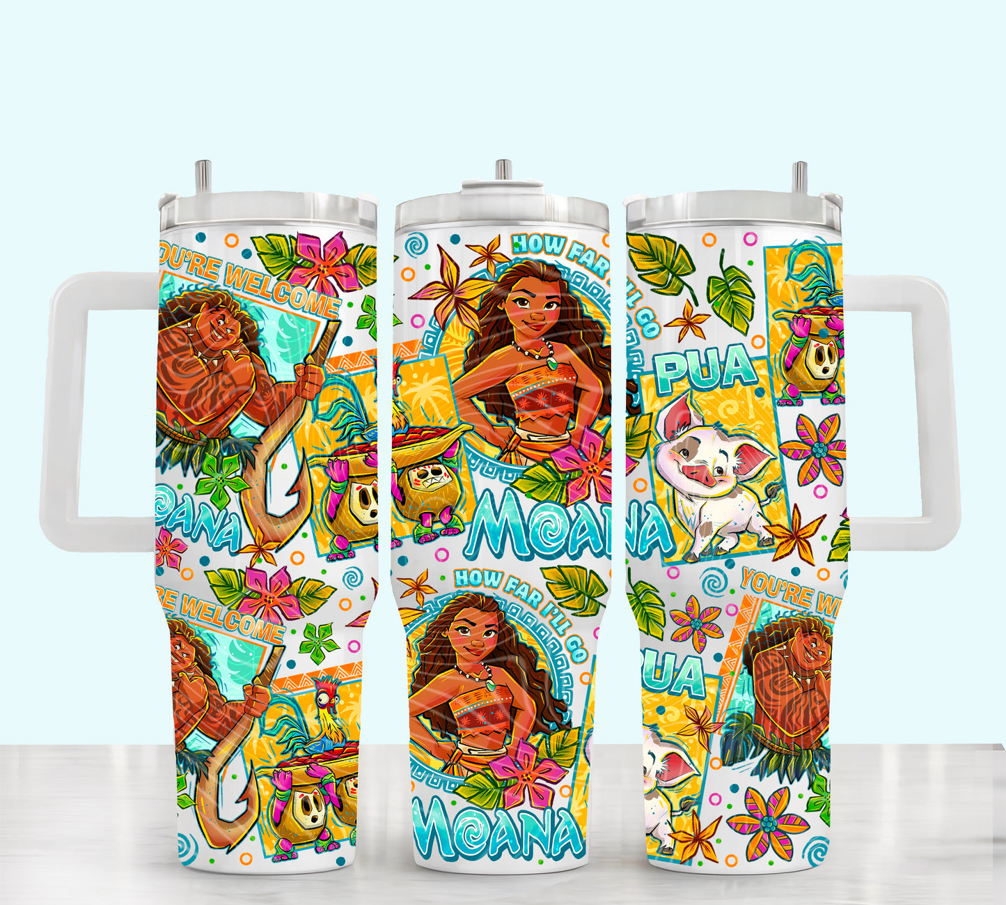 Moana 40 oz Tumbler Print