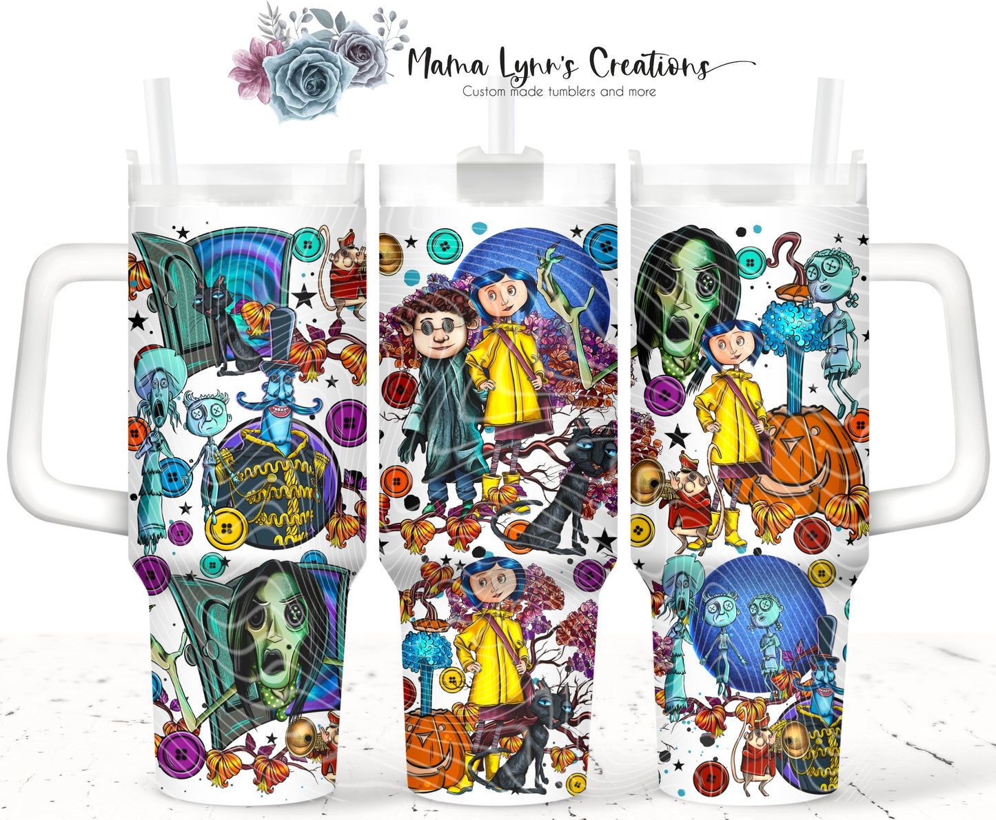 Halloween Coraline 40 Oz Print