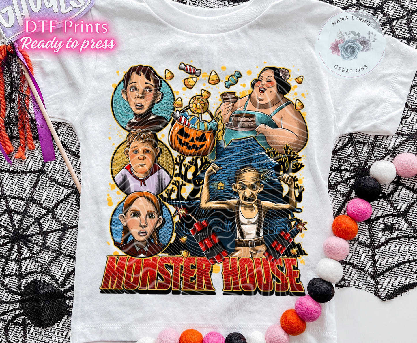 Monster House DTF Print