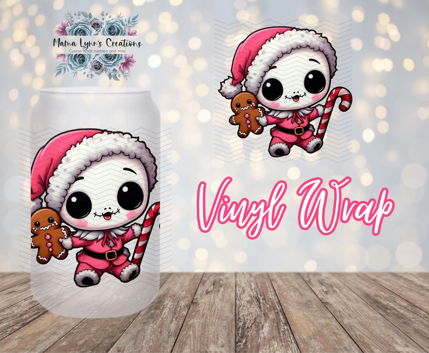 Sweet Baby Jack Christmas 16 oz Glass Can prints