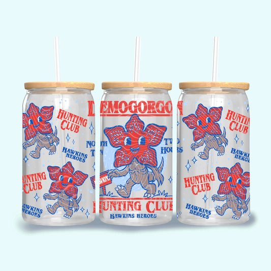 Demogorgon Hunting Cub 16 oz Glass Wraps