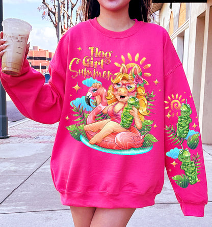 Hog Girl Summer DTF Print